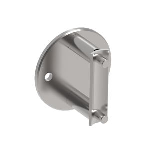 Platine latérale inox 304 ∅100mm pour tube ∅42.4*2mm