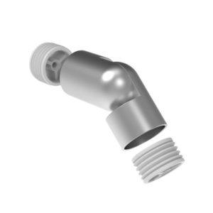 Coude inox 304 orientable pour main courante bois ∅42mm