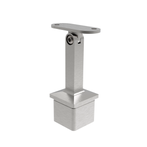 Support inox pour 40*40 - tige orientable