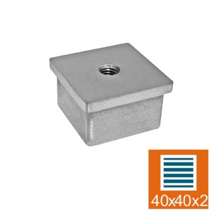 Support nu inox 304 pour 40*40