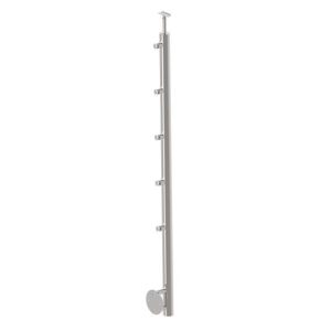 Poteaux ∅42.4mm inox pose latérale 5 barres ∅12mm